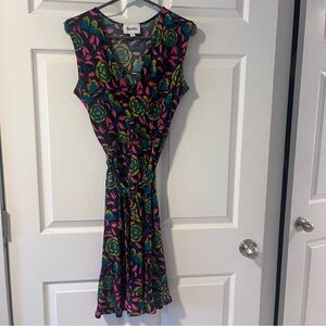 Leota Women's Dress - Pink and Green Floral